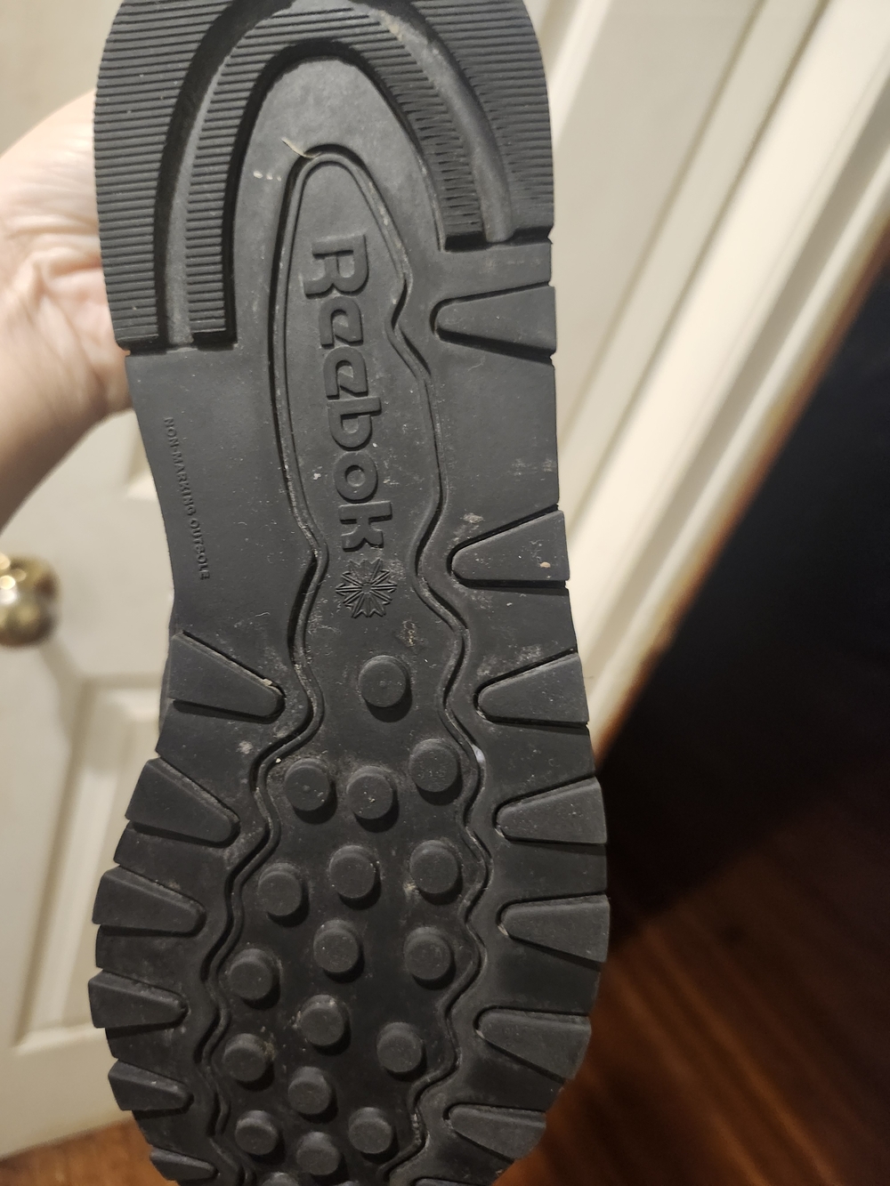 Reebok Women Black Slip-Resistant Rubber Outsole Sneakers